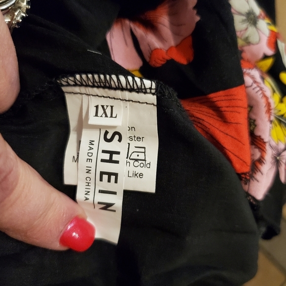 SHEIN Women's Floral Print Sleeve Peplum Blouse - Picture 11 of 12